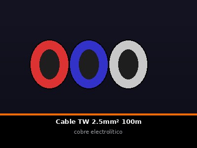 Cable TW 2.5mm² 100m