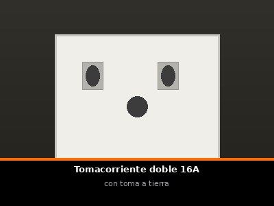Tomacorriente doble 16A