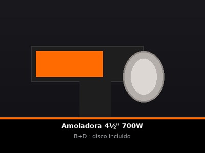 Amoladora 4½" 700W