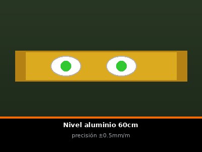 Nivel aluminio 60cm