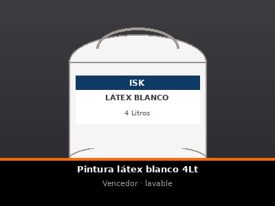 Látex blanco 4Lt Vencedor