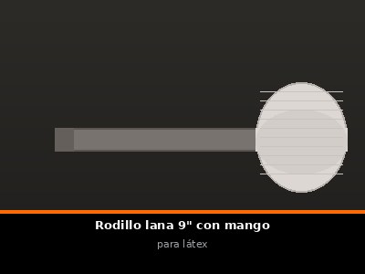 Rodillo lana 9" + mango