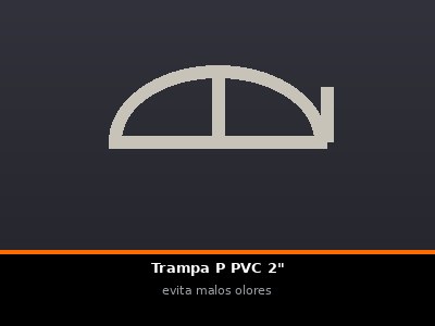 Trampa P PVC 2"